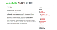 Desktop Screenshot of ablakfelujitas.org