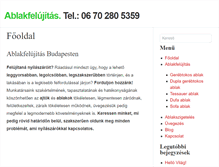 Tablet Screenshot of ablakfelujitas.org